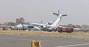 إغلاق مطار الخرطوم بعد اصطدام طائرتين