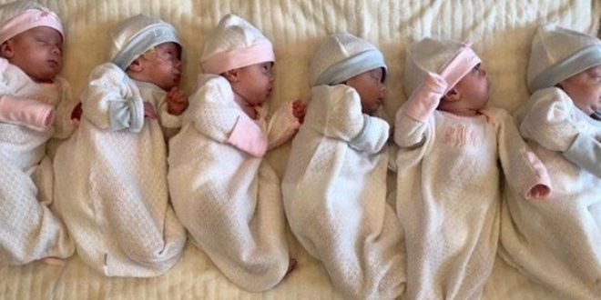 حالة نادرة لامرأة أنجبت (6) توائم قبل أوانهم