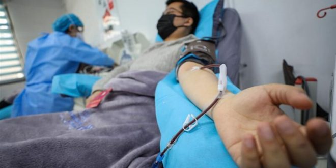 مرضى كورونا المتعافون بالبلازما أقل عرضة للحاجة للأكسجين