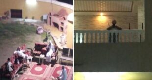 رجل سعودى يحضر عقد قران ابنته من شرفة المنزل