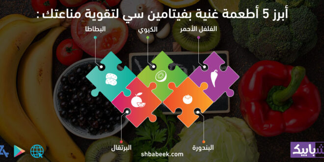 أبرز 5 أطعمة غنية بفيتامين سي لتقوية مناعتك