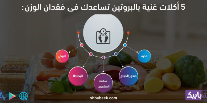 5 أكلات غنية بالبروتين تساعدك فى فقدان الوزن