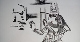 فنان صغير يغازل الحضارة الفرعونية باسكتشات بالرصاص