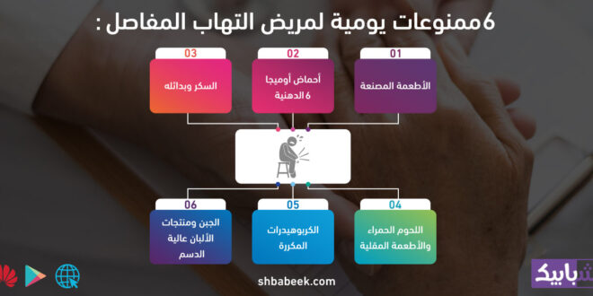 6 ممنوعات يومية لمريض التهاب المفاصل