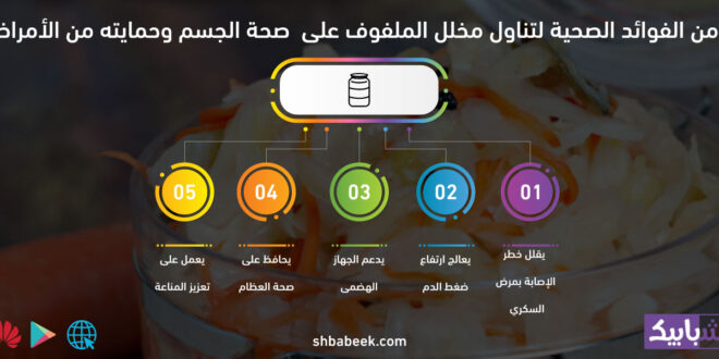 5 من الفوائد الصحية لتناول مخلل الملفوف على صحة الجسم وحمايته من الأمراض