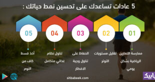 5 عادات تساعدك على تحسين نمط حياتك