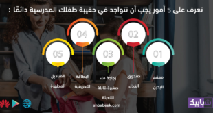 تعرف على 5 أمور يجب أن تتواجد في حقيبة طفلك المدرسية دائمًا