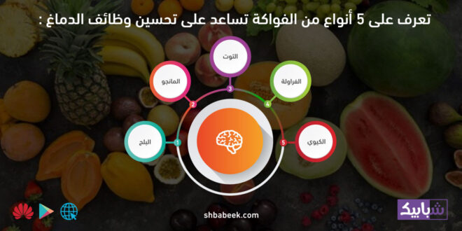 تعرف على 5 أنواع من الفواكة تساعد على تحسين وظائف الدماغ