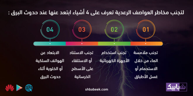 لتجنب مخاطر العواصف الرعدية تعرف على 4 أشياء ابتعد عنها عند حدوث البرق