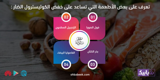 تعرف على بعض الأطعمة التي تساعد على خفض الكوليسترول الضار