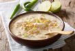 شوربة كريمة الدجاج بالذرة والحليب