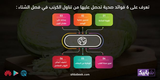تعرف على 6 فوائد صحية تحصل عليها من تناول الكرنب في فصل الشتاء