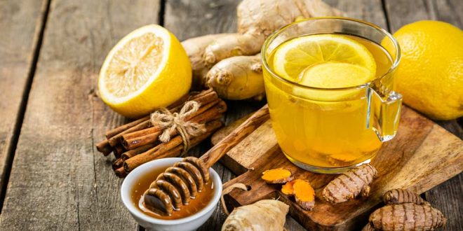مشروب الزنجبيل والزعفران الساخن