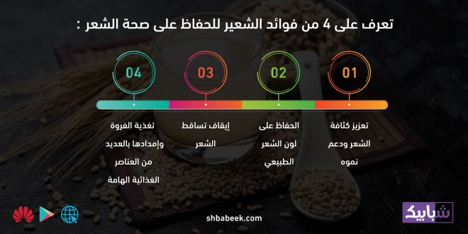 تعرف على 4 من فوائد الشعير للحفاظ على صحة الشعر