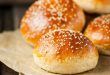 خبز البرغر بالحليب