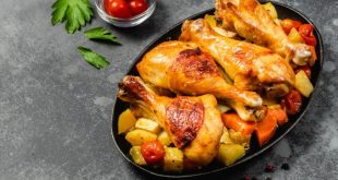 صينية أفخاذ الدجاج بالبطاطس