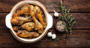 صينية دجاج بالثوم والليمون