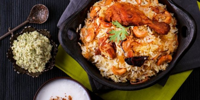 برياني دجاج بالزبادي