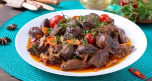 طاجن الكبدة بالطماطم السهل
