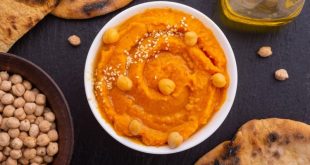 حمص بالقرع والطحينة