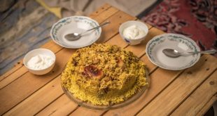 مقلوبة اللحم بالبطاطس والباذنجان
