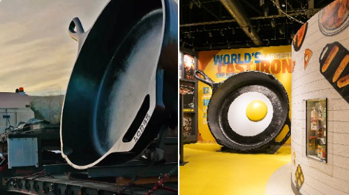 عرض أكبر مقلاة فى العالم فى متحف بولاية تينيسى الأمريكية