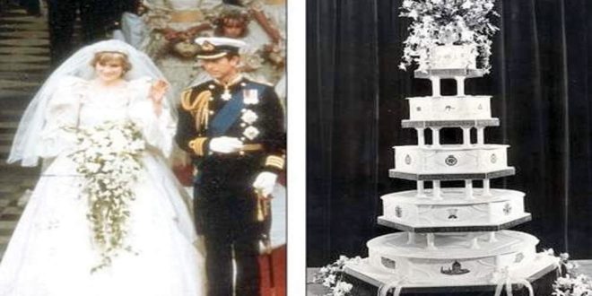 عمرها 41 عاما .. قطعة من كعكة زفاف الملك تشارلز والأميرة ديانا للبيع اليوم