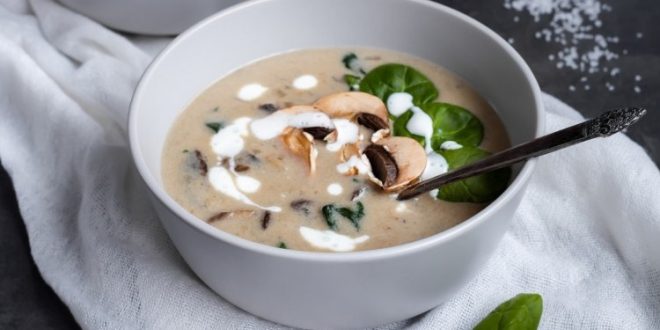 شوربة مشروم بالكريمة