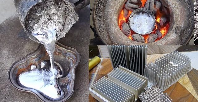 مراحل صناعة سبائك الألومنيوم في الأفران