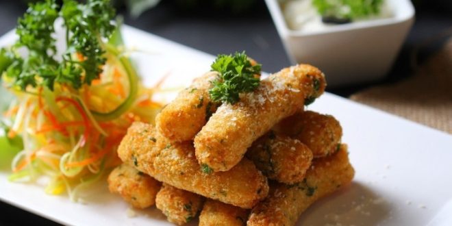 أصابع الموزريلا المشوية