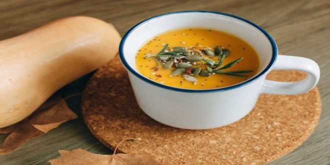 شوربة القرع بالبرتقال