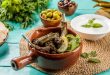 ورق عنب مع ريش اللحم