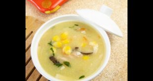 شوربة الفطر بالذرة سهلة وسريعة