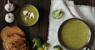 شوربة بروكلي بدون كريمة