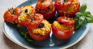 طماطم محشية بالأرز بالفرن