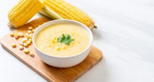 شوربة بيضاء بالذرة بدون دجاج