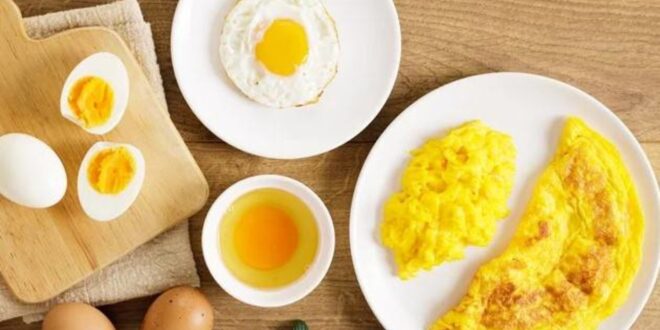البيض غذاء مثالي مليء بالفوائد الصحية